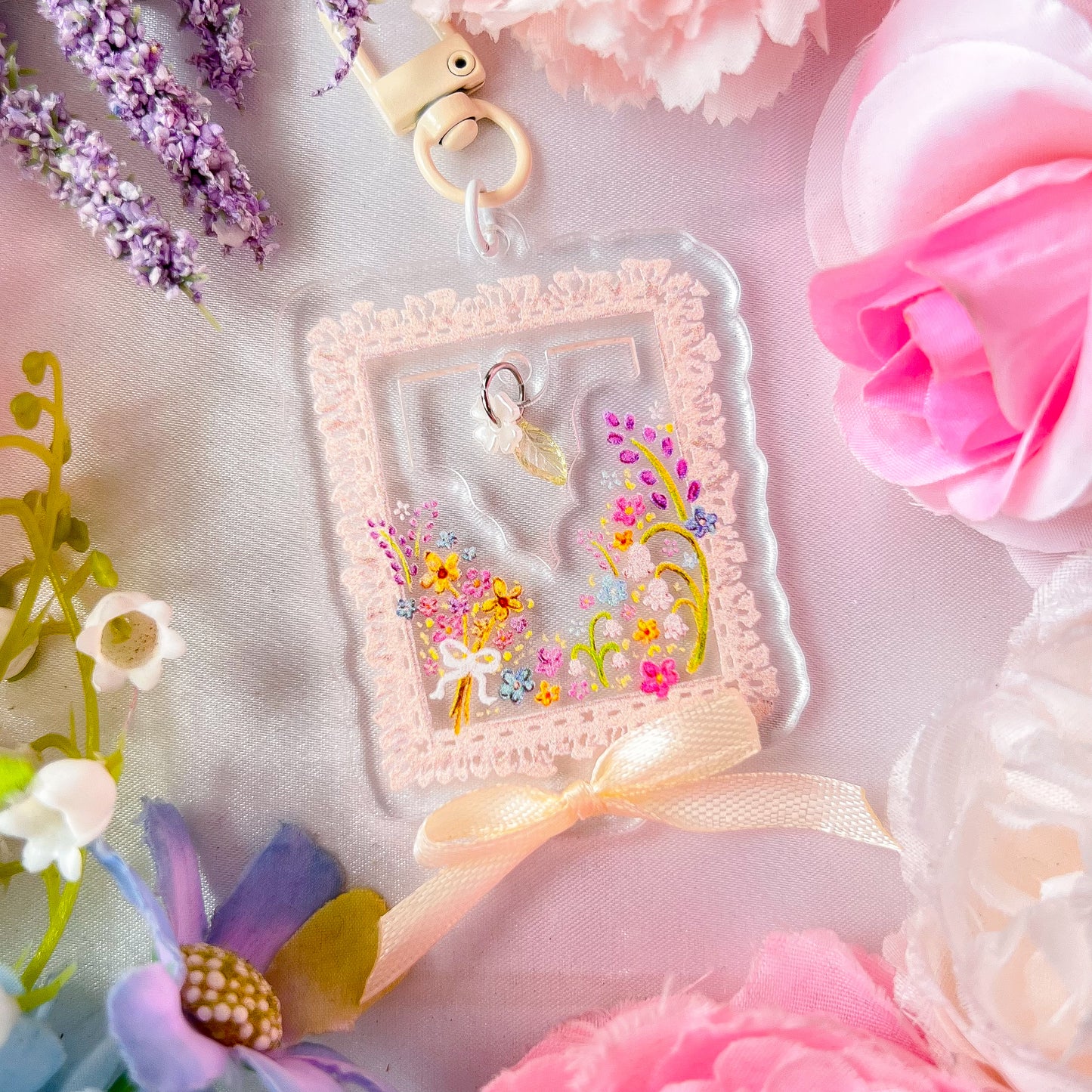 。゚ᨳ ❛ coquette frame ❜ acrylic keychain ♡ ˚⋆ 𐙚