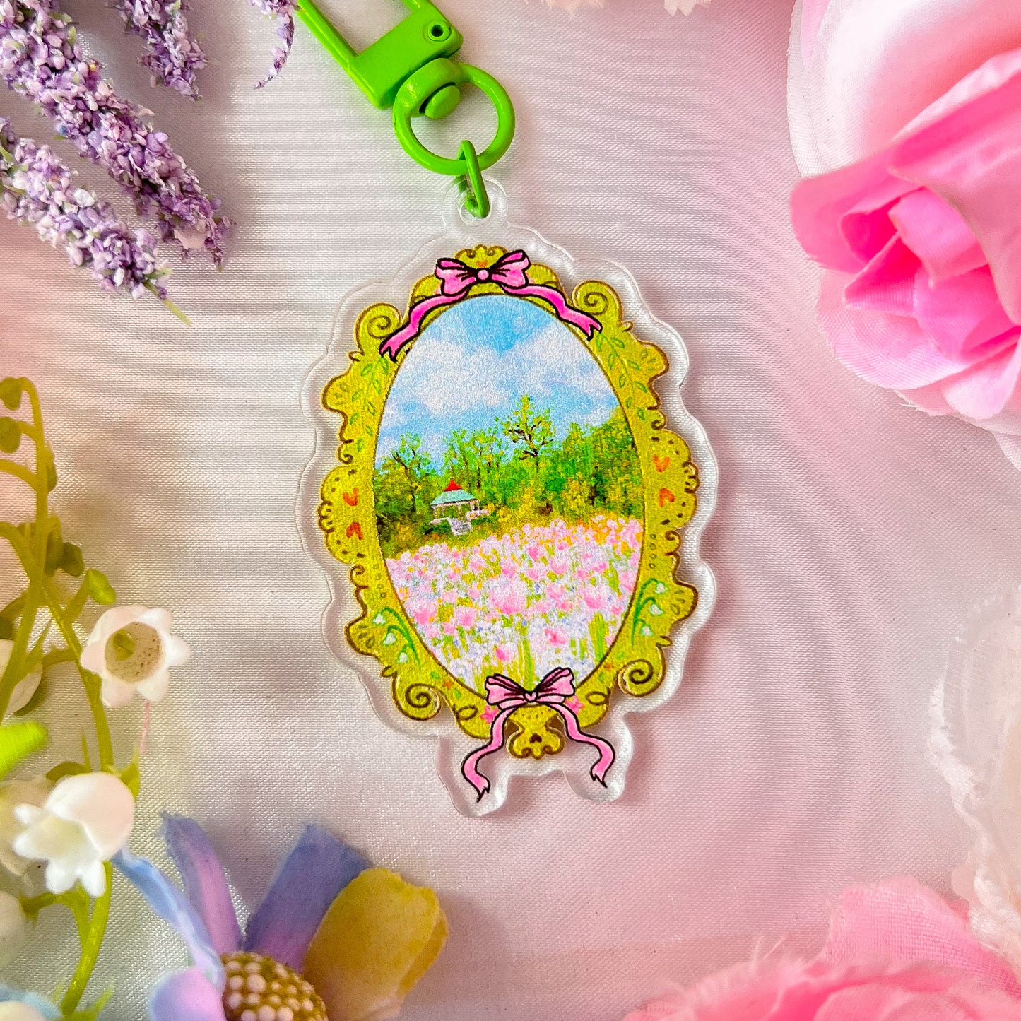 。゚ᨳ ❛ day at the park ❜ acrylic keychain ♡ ˚⋆ 𐙚