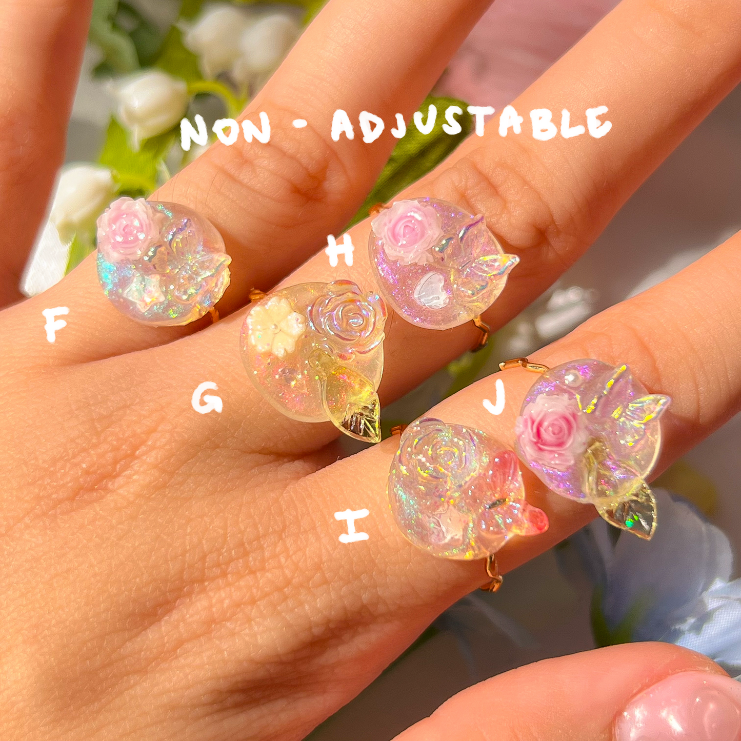 。゚ᨳ ❛ handmade fairy rings ❜ ♡ ˚⋆ 𐙚
