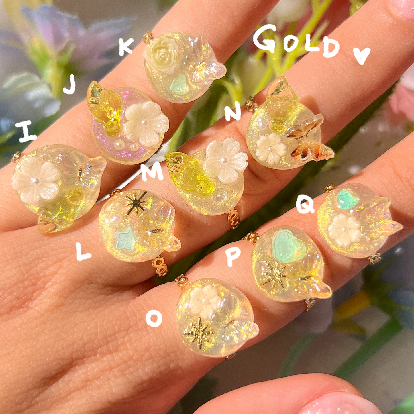 。゚ᨳ ❛ handmade fairy rings ❜ ♡ ˚⋆ 𐙚
