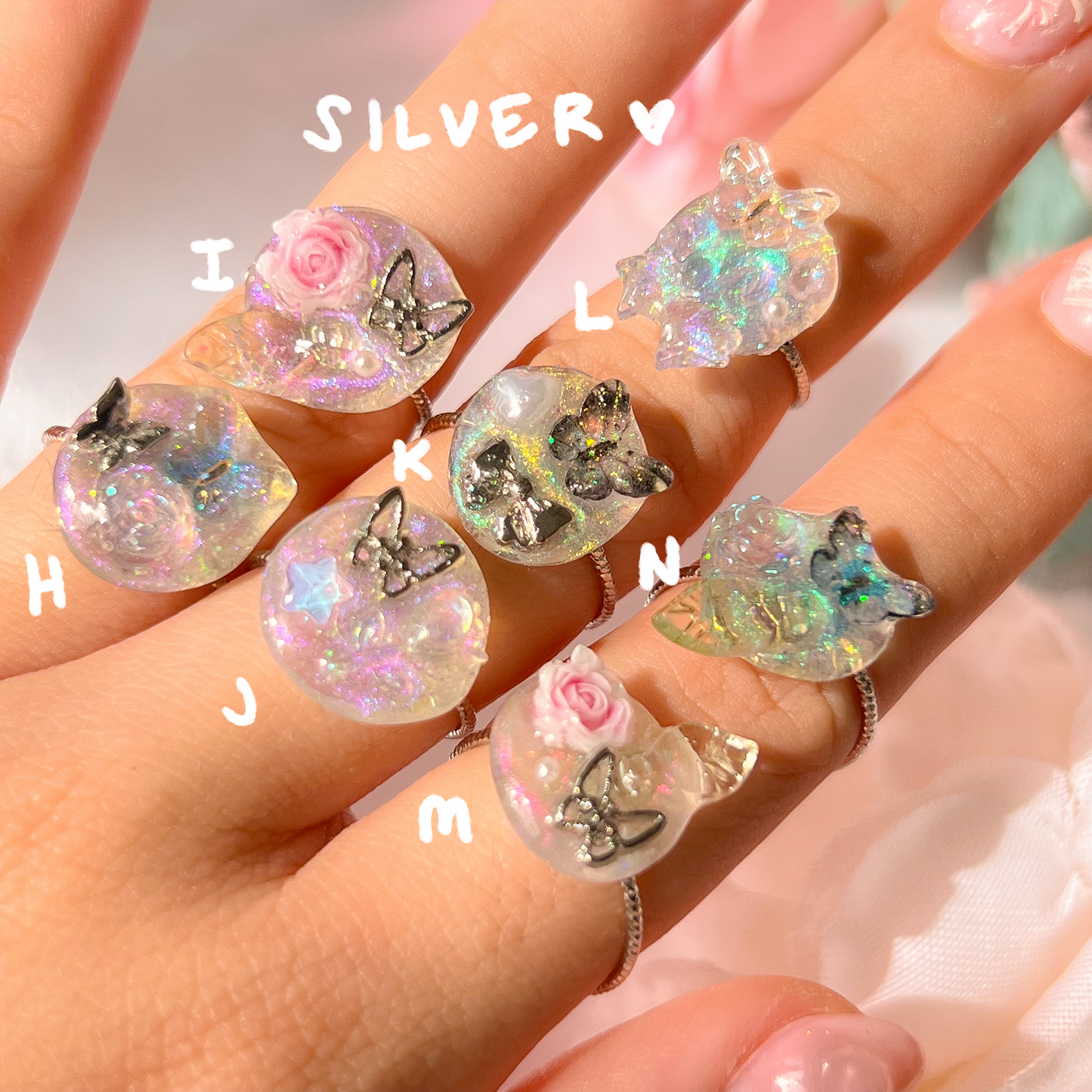 。゚ᨳ ❛ handmade fairy rings ❜ ♡ ˚⋆ 𐙚