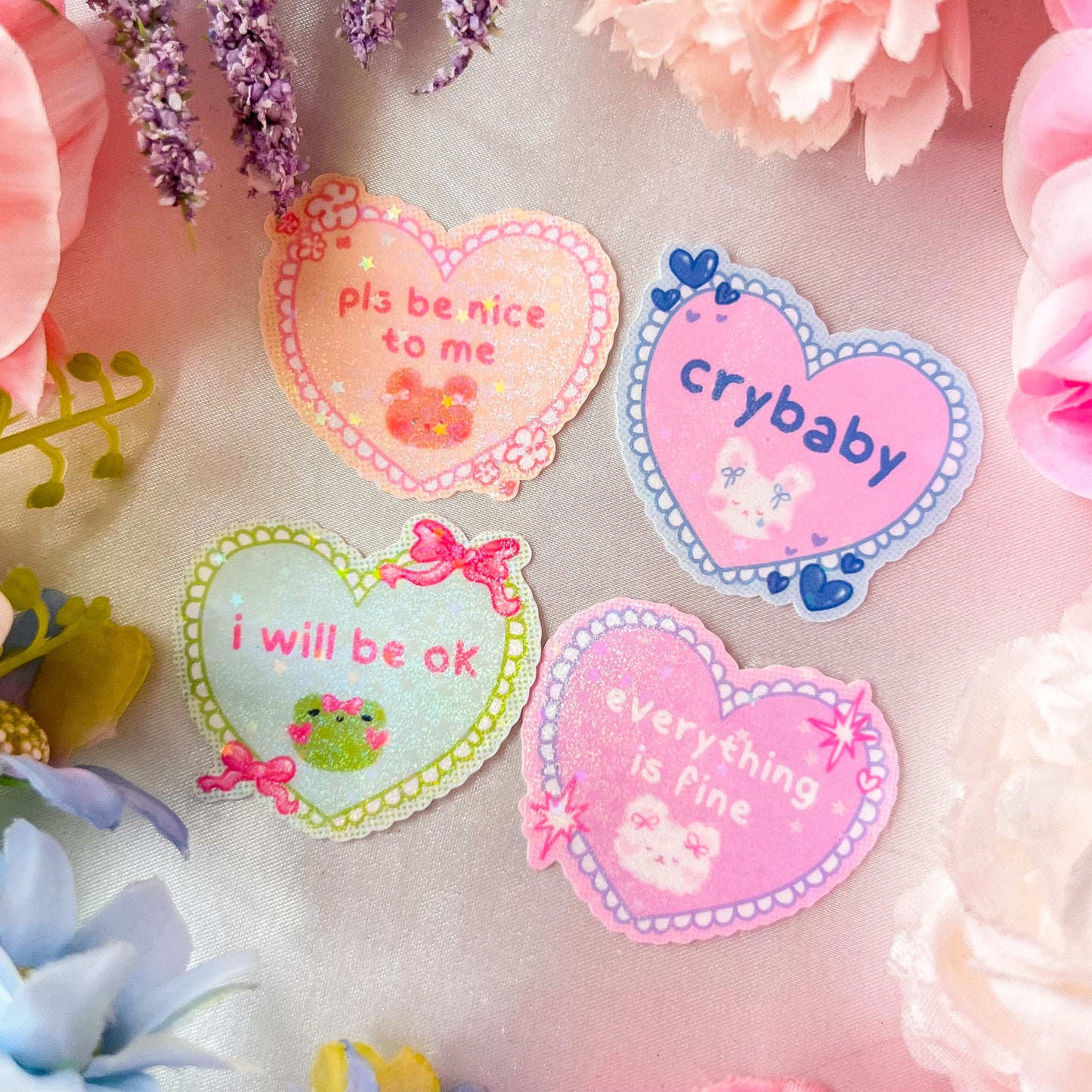 。゚ᨳ ❛ softie pack ❜ vinyl stickers ♡ ˚⋆ 𐙚