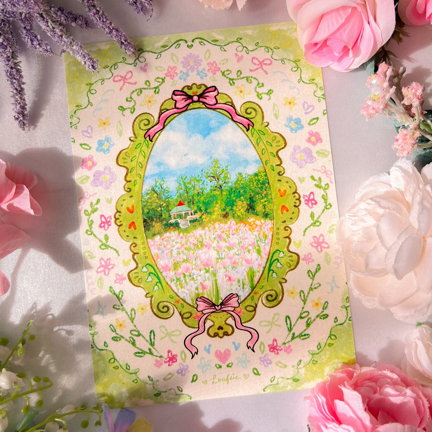 。゚ᨳ ❛ day at the park ❜ art print ♡ ˚⋆ 𐙚