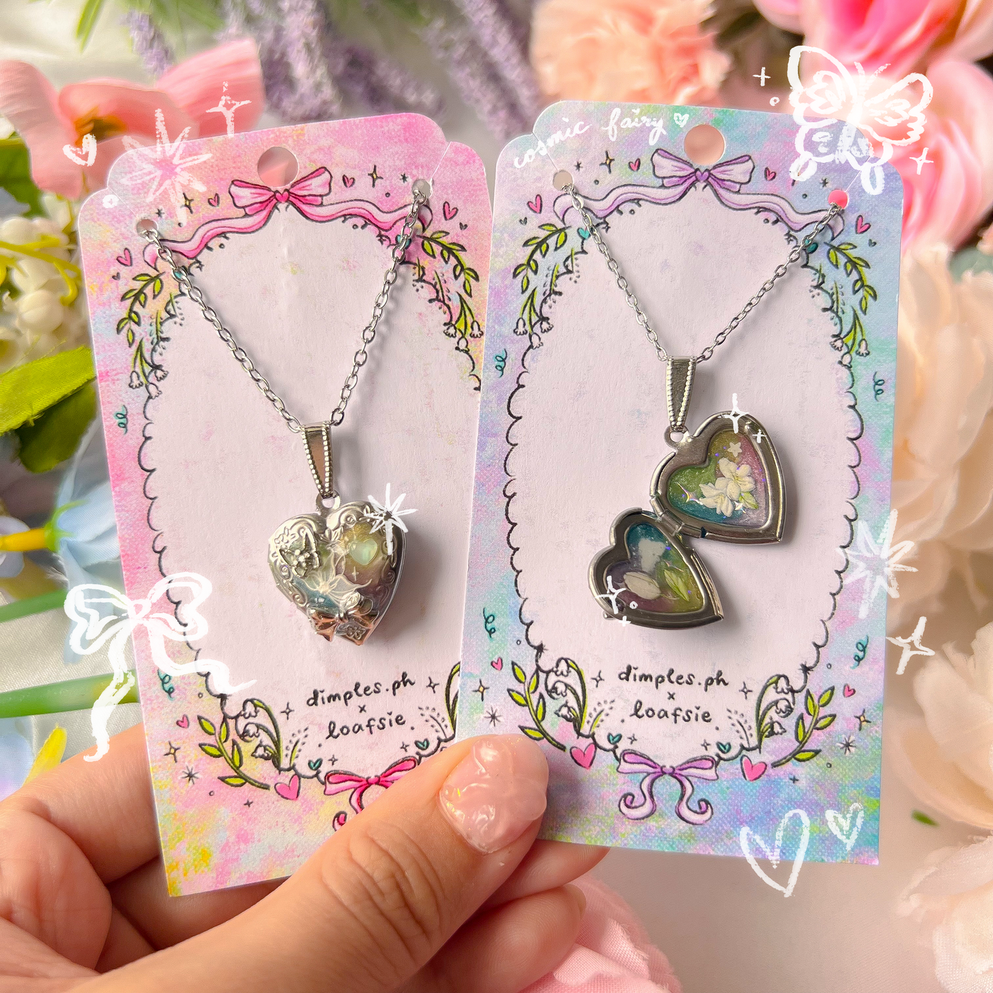 。゚ᨳ ❛ cosmic fairy lockets ❜ handmade necklaces ♡ ˚⋆ 𐙚