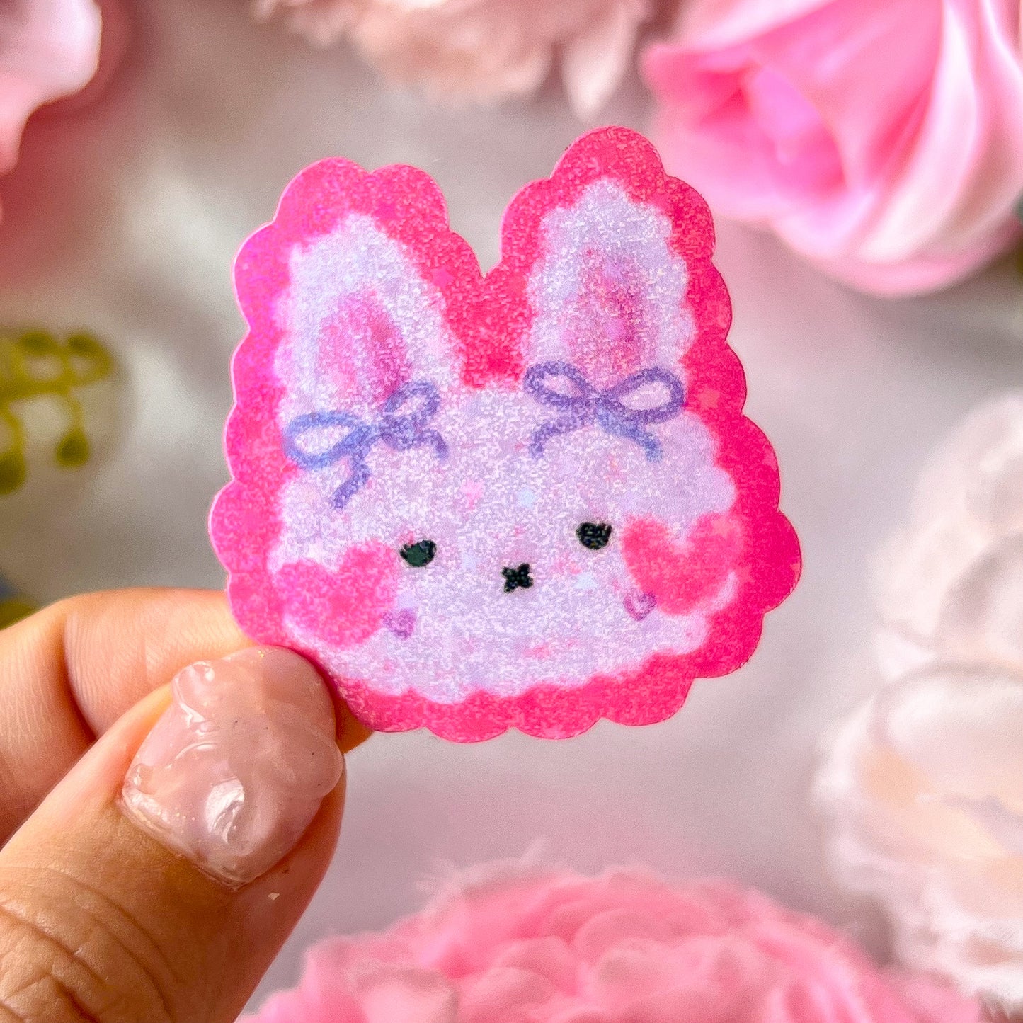 。゚ᨳ ❛ coquette bunny ❜ vinyl sticker ♡ ˚⋆ 𐙚