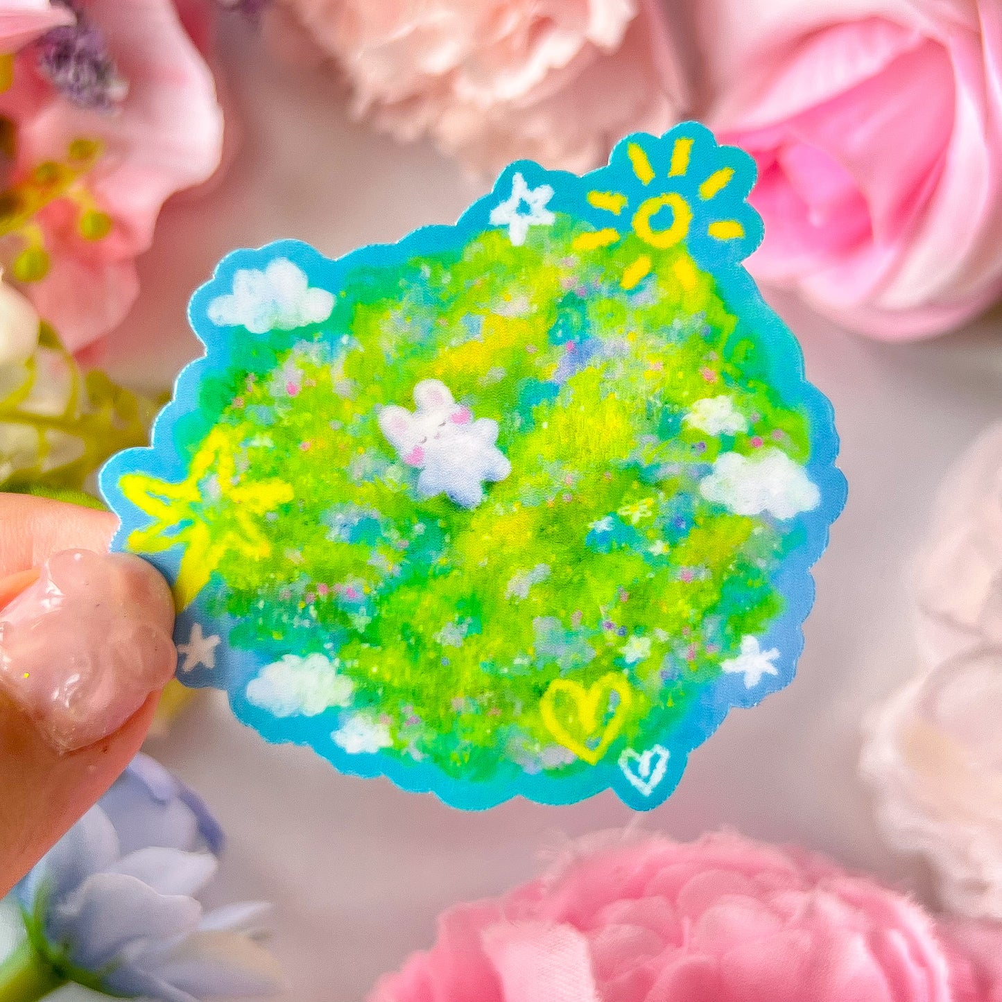 。゚ᨳ ❛ sunbathing ❜ vinyl sticker ♡ ˚⋆ 𐙚
