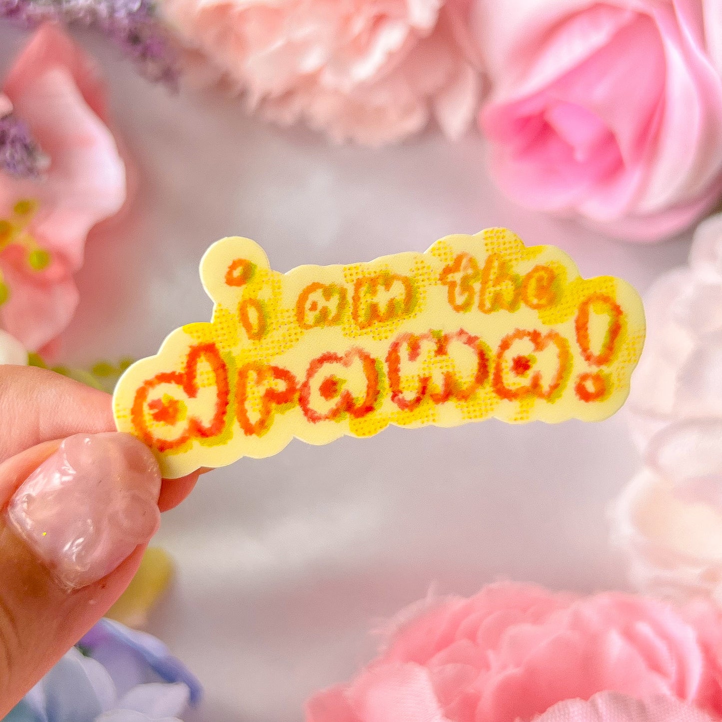 。゚ᨳ ❛ i am the drama! ❜ vinyl sticker ♡ ˚⋆ 𐙚