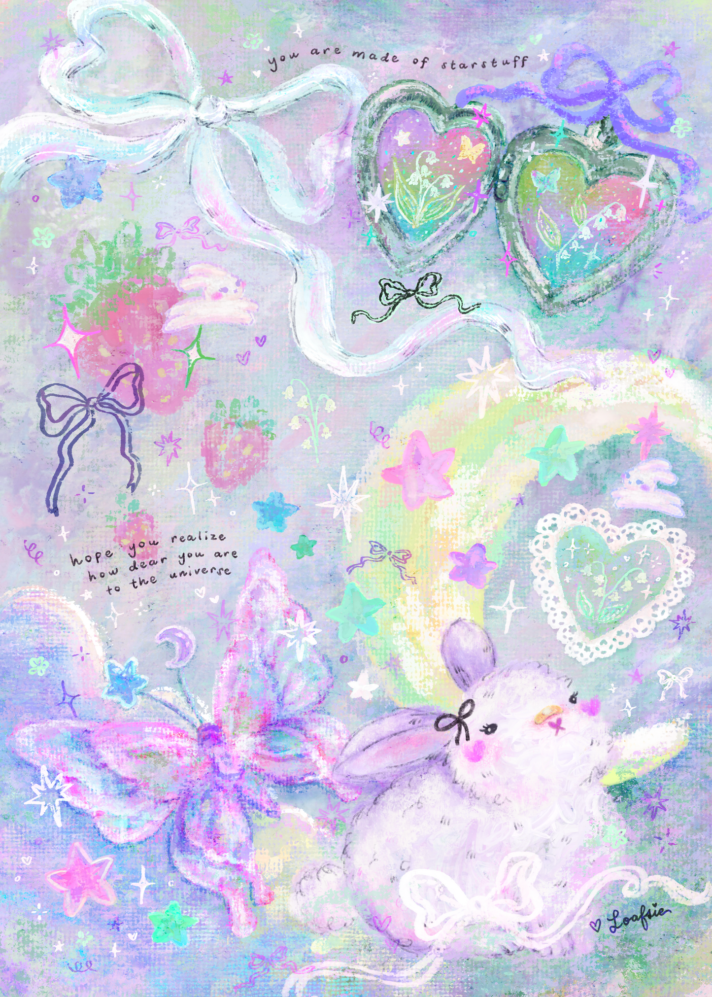 。゚ᨳ ❛ starstuff ❜ art print ♡ ˚⋆ 𐙚