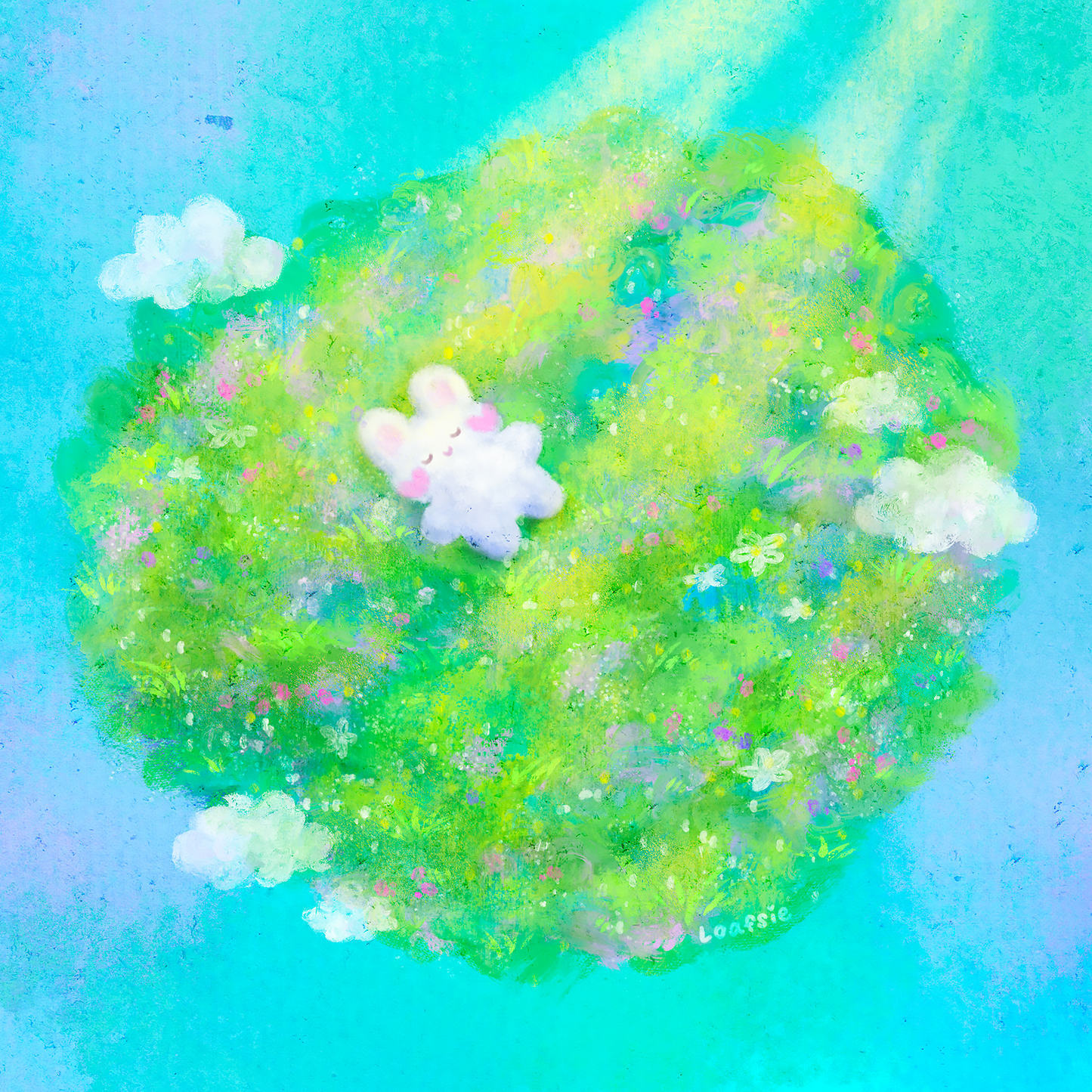 。゚ᨳ ❛ sunbathing ❜ art print ♡ ˚⋆ 𐙚