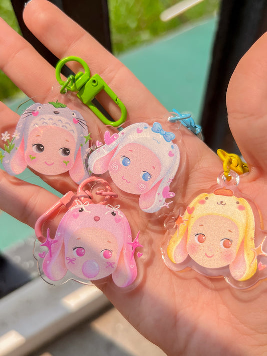 ｡ﾟᨳ   ❛ sonny angels ❜ acrylic keychains ♡ ˚⋆ 𐙚