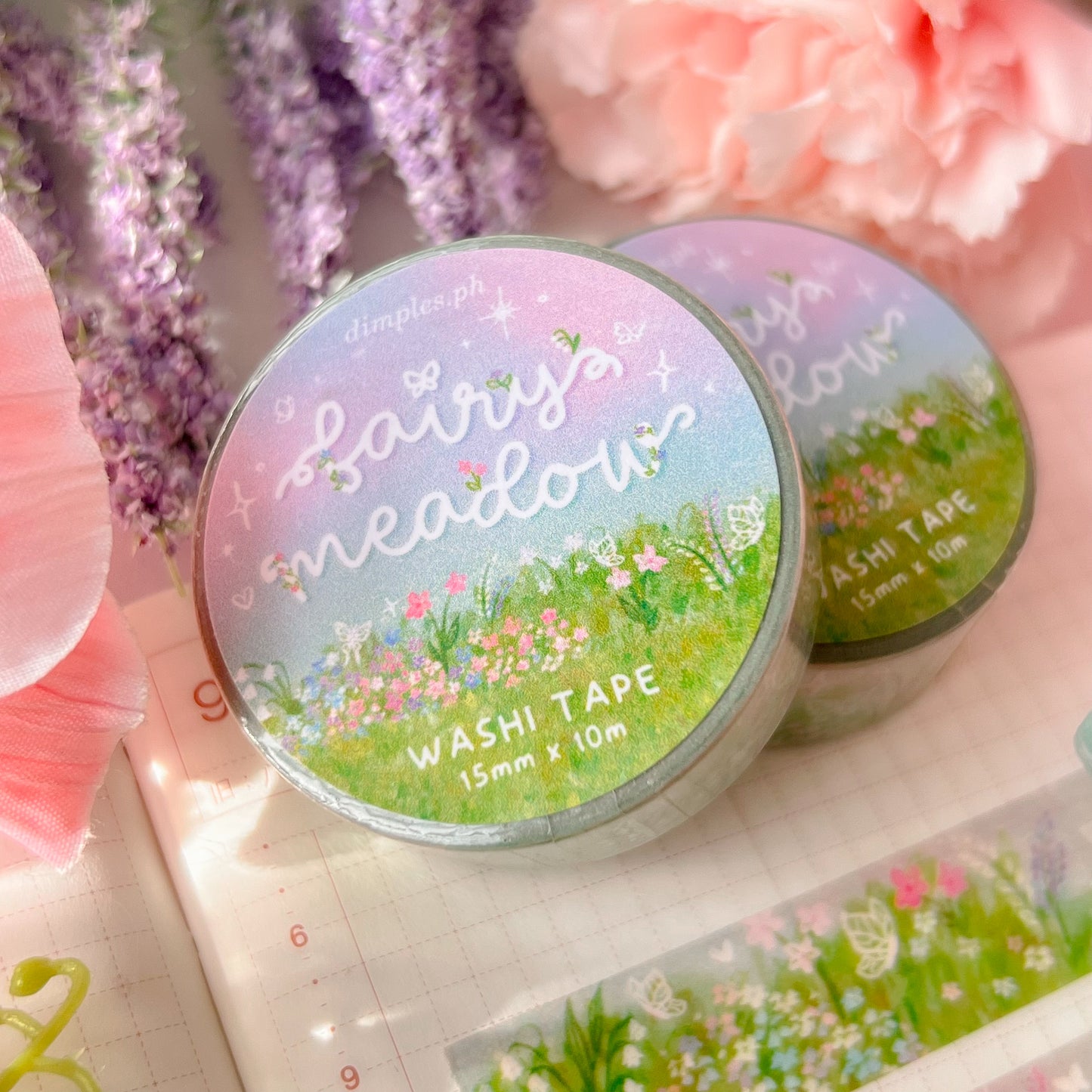 ｡ﾟᨳ   ❛ fairy meadow ❜ washi tape ♡ ˚⋆ 𐙚