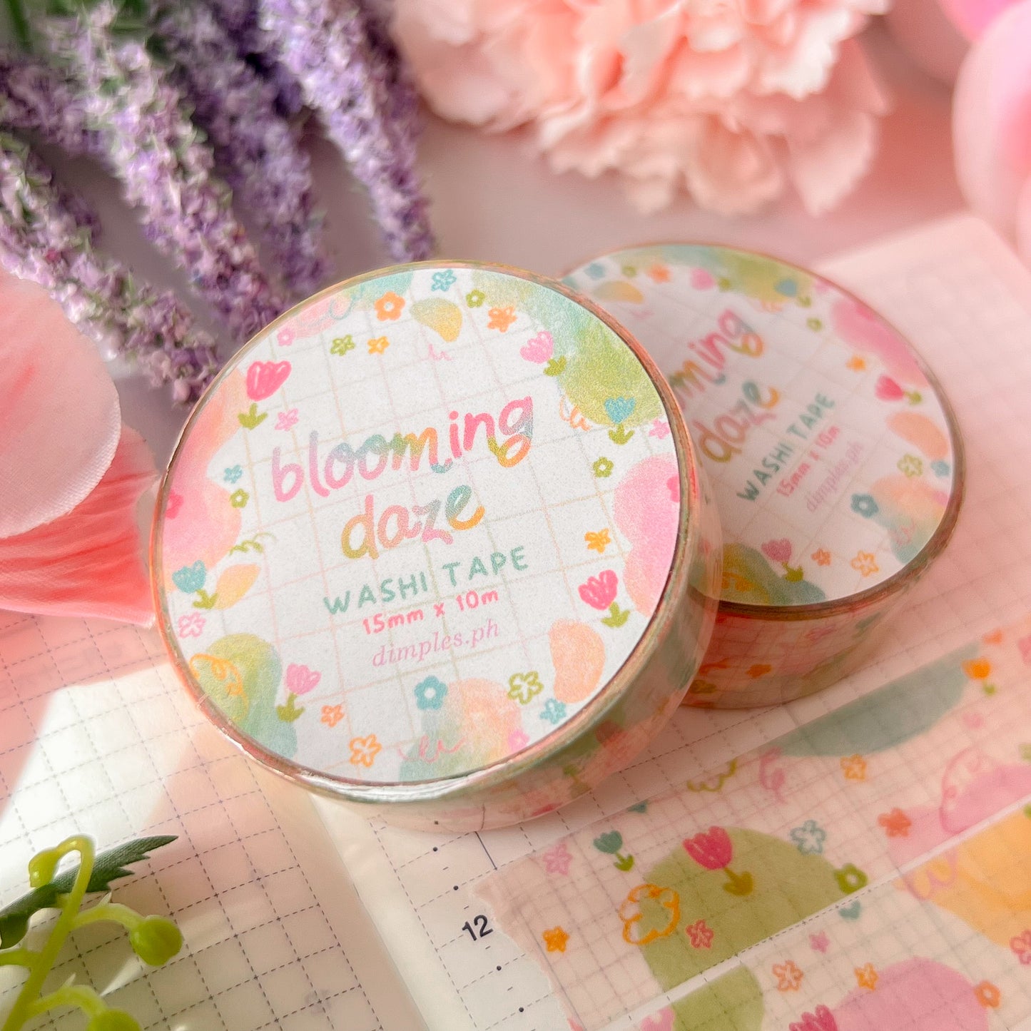 ｡ﾟᨳ   ❛ blooming daze ❜ washi tape ♡ ˚⋆ 𐙚